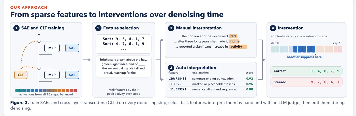 Diffusion LM interpretability